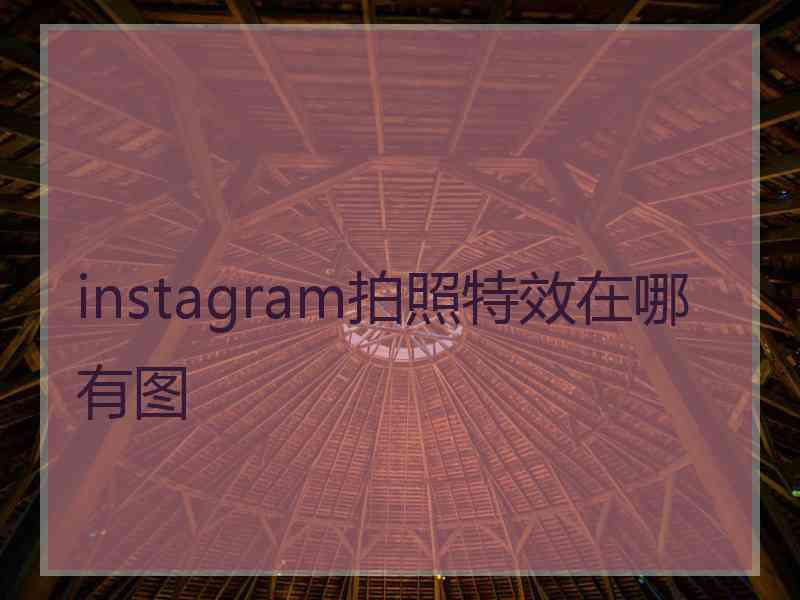 instagram拍照特效在哪有图