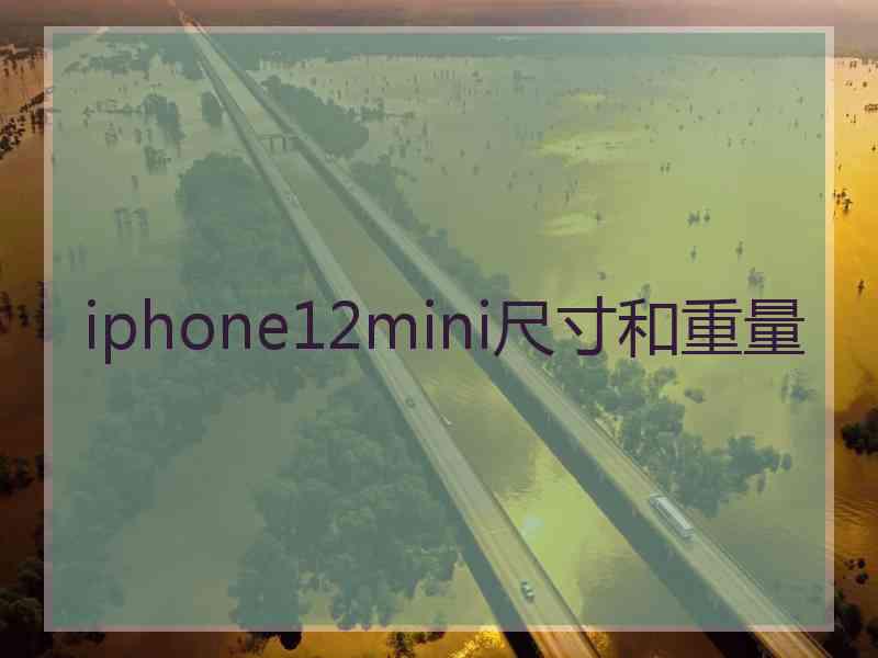 iphone12mini尺寸和重量