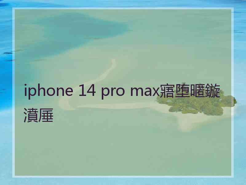 iphone 14 pro max寤堕暱鏇濆厜