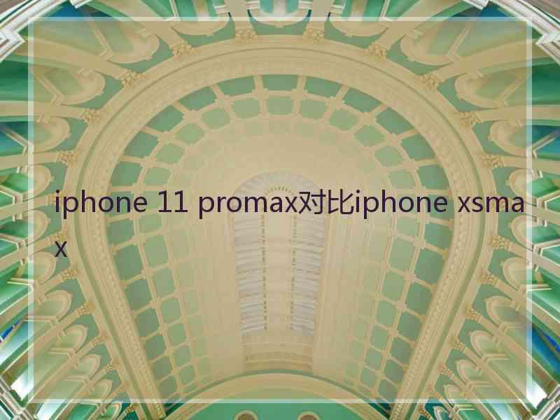 iphone 11 promax对比iphone xsmax