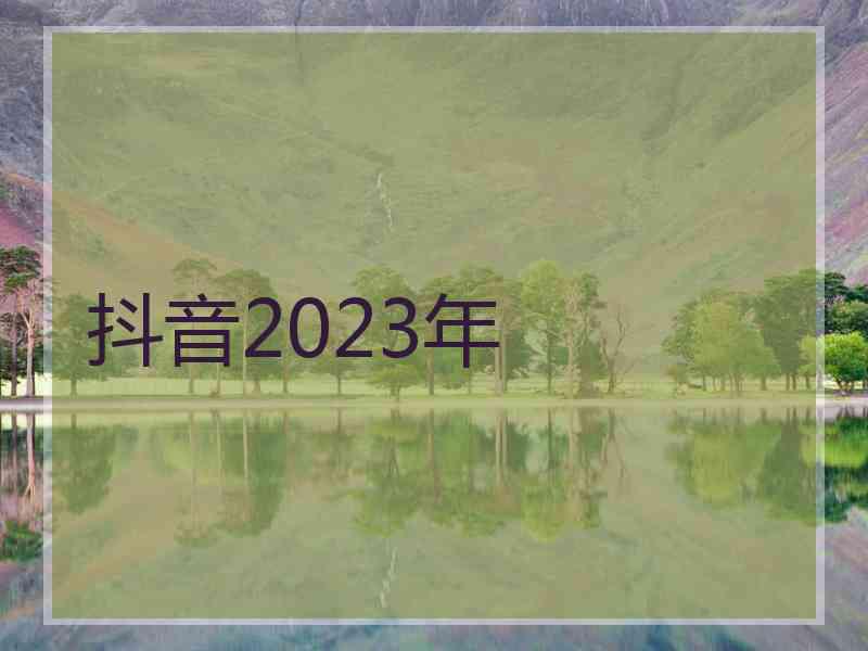 抖音2023年