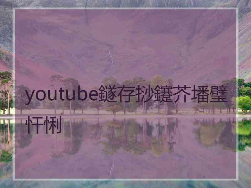 youtube鐩存挱鑳芥墦璧忓悧