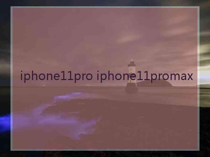 iphone11pro iphone11promax