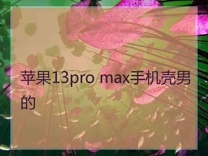 苹果13pro max手机壳男的