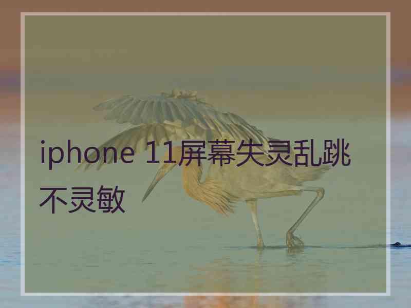 iphone 11屏幕失灵乱跳不灵敏