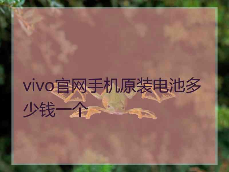 vivo官网手机原装电池多少钱一个