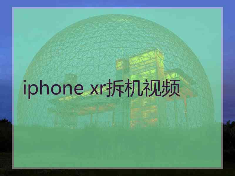 iphone xr拆机视频