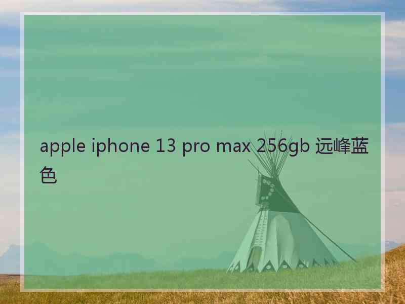 apple iphone 13 pro max 256gb 远峰蓝色