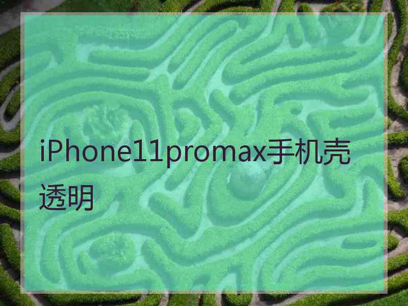 iPhone11promax手机壳透明