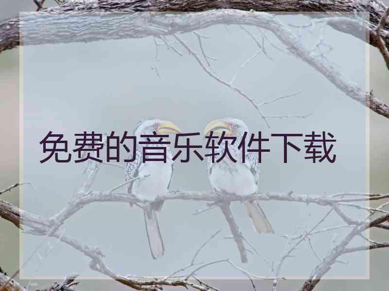 免费的音乐软件下载