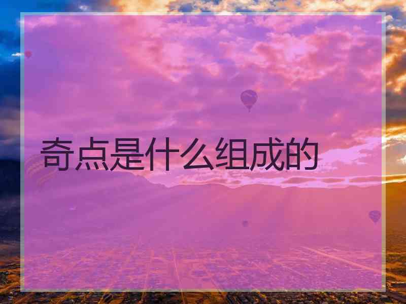 奇点是什么组成的