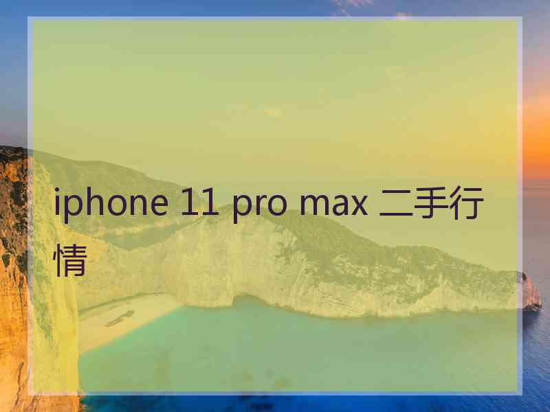 iphone 11 pro max 二手行情