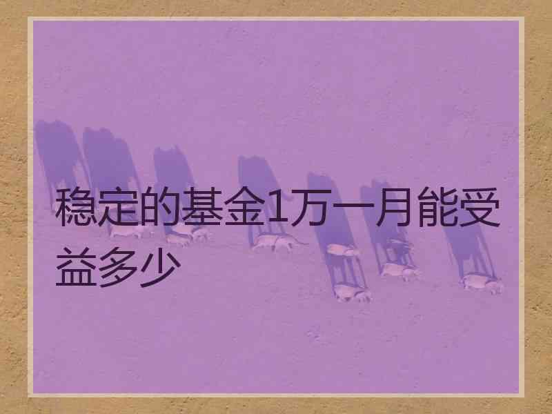 稳定的基金1万一月能受益多少