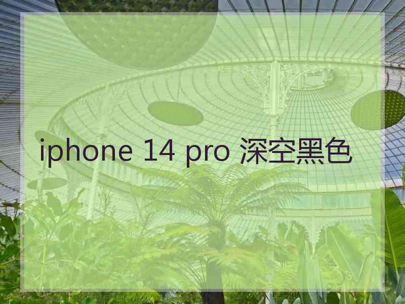 iphone 14 pro 深空黑色