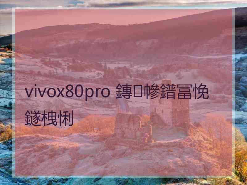 vivox80pro 鏄幓鐠冨悗鐩栧悧