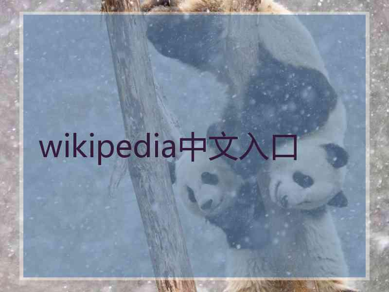 wikipedia中文入口