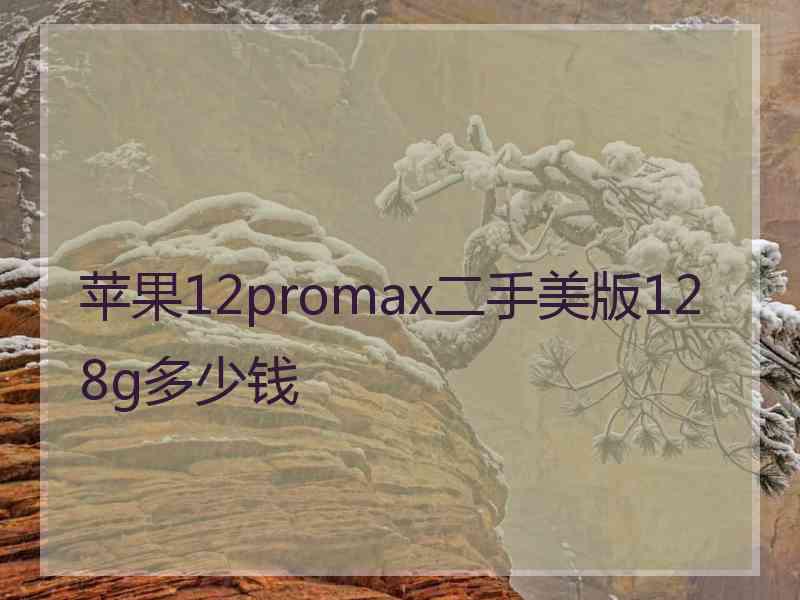 苹果12promax二手美版128g多少钱