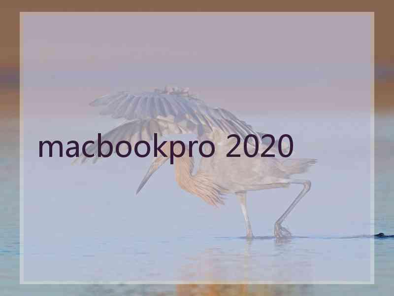 macbookpro 2020