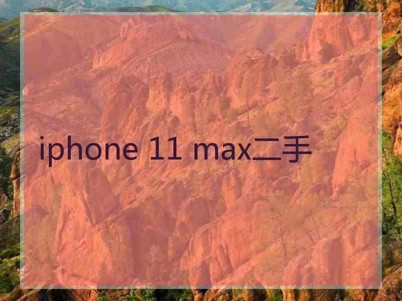 iphone 11 max二手