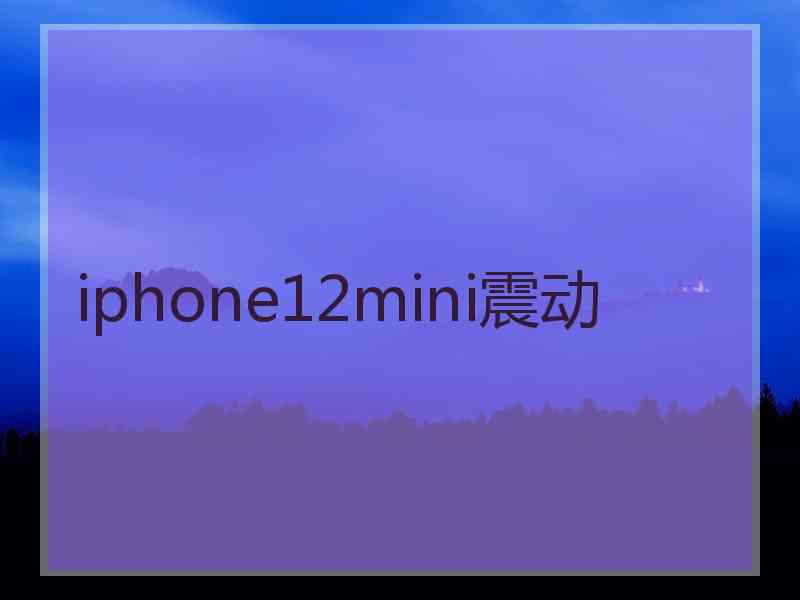 iphone12mini震动