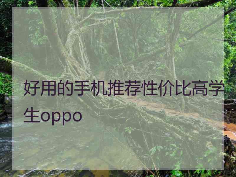 好用的手机推荐性价比高学生oppo