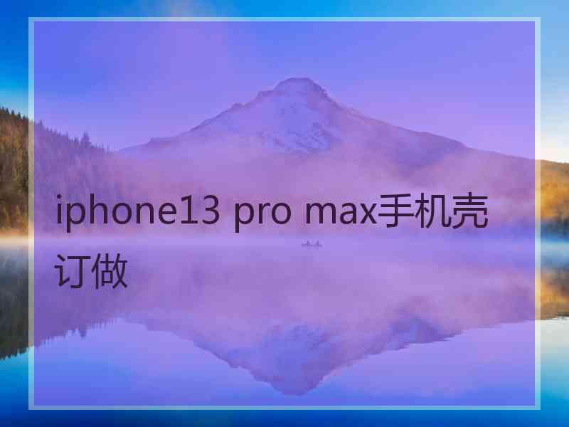 iphone13 pro max手机壳订做