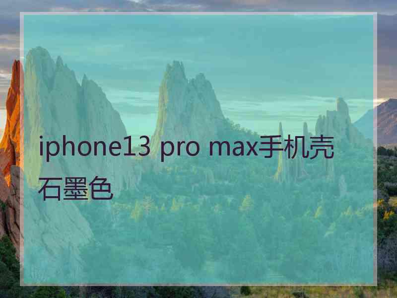 iphone13 pro max手机壳石墨色