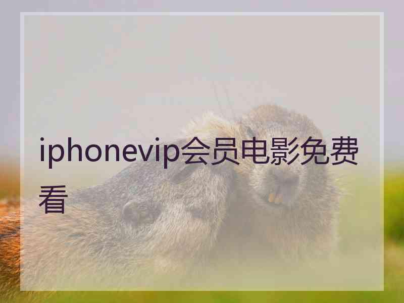 iphonevip会员电影免费看