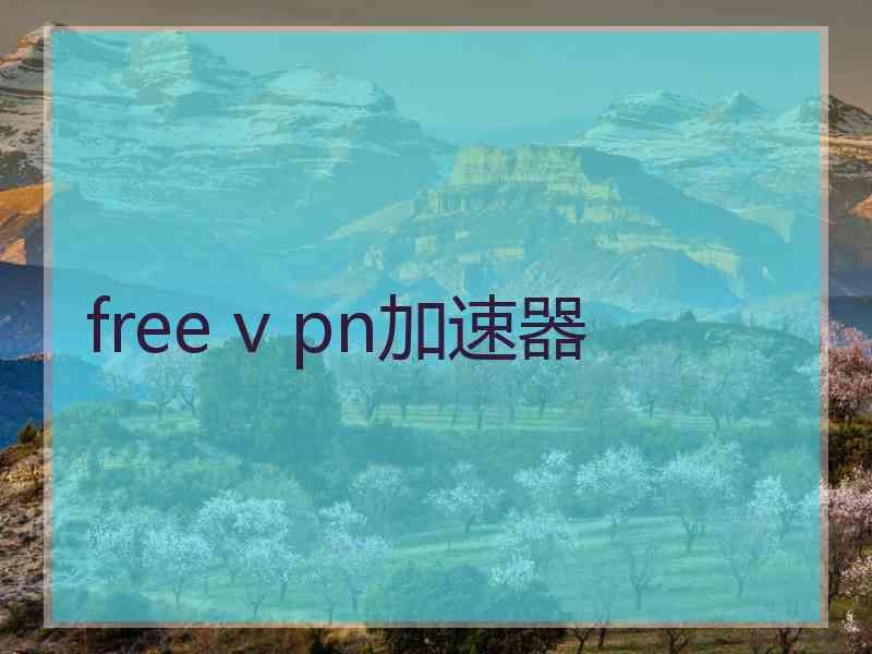 free v pn加速器