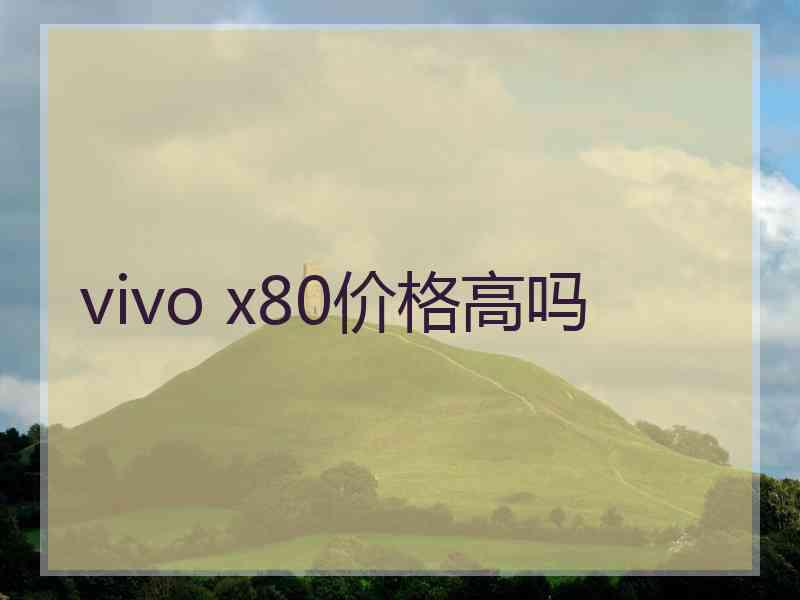 vivo x80价格高吗