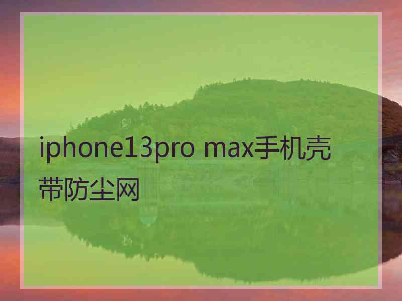 iphone13pro max手机壳带防尘网