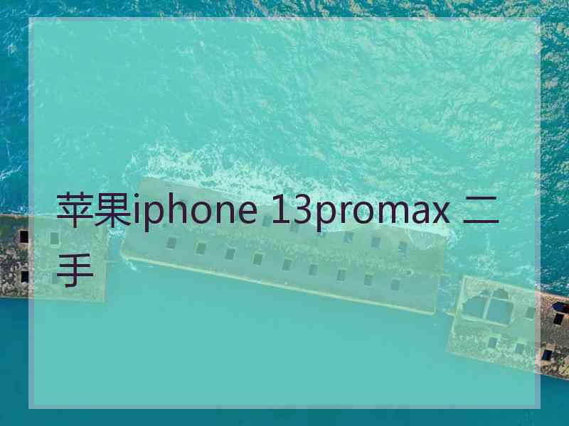 苹果iphone 13promax 二手