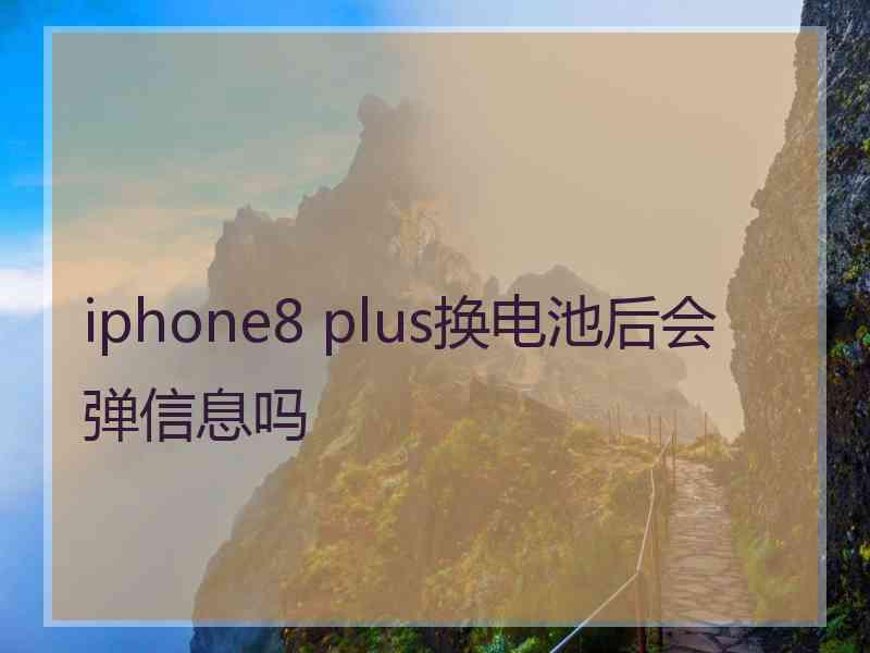 iphone8 plus换电池后会弹信息吗