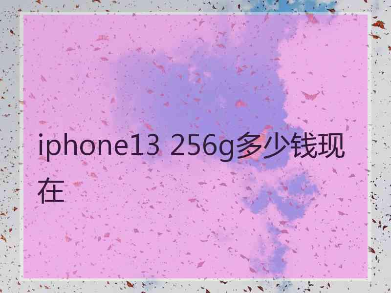 iphone13 256g多少钱现在