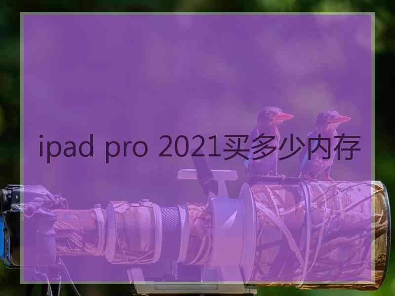 ipad pro 2021买多少内存