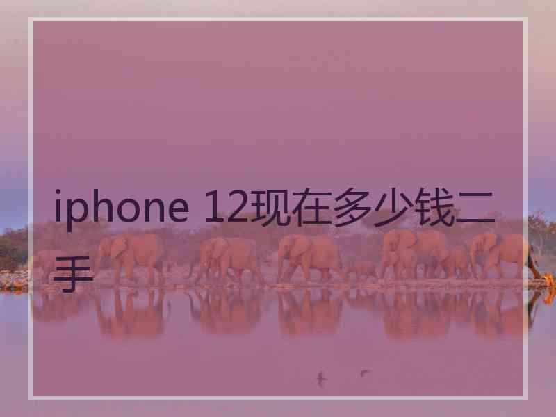 iphone 12现在多少钱二手