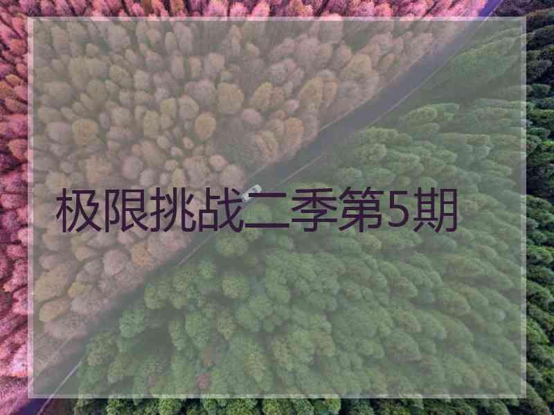 极限挑战二季第5期