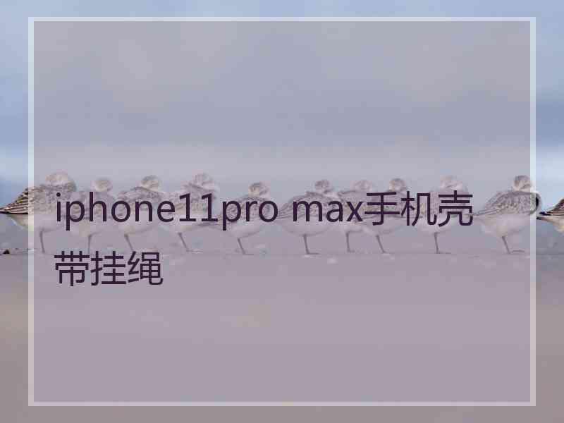 iphone11pro max手机壳带挂绳