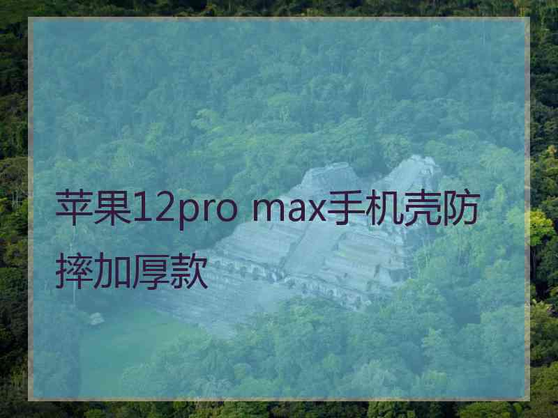 苹果12pro max手机壳防摔加厚款