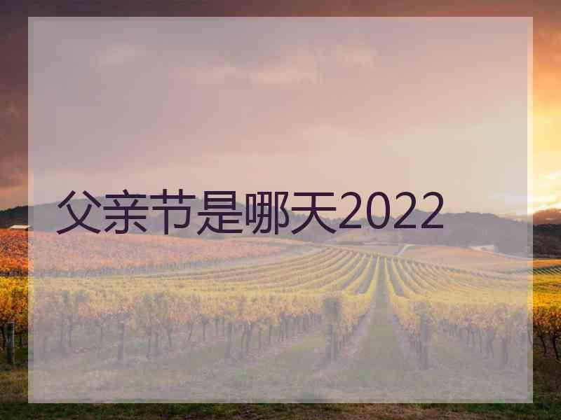 父亲节是哪天2022