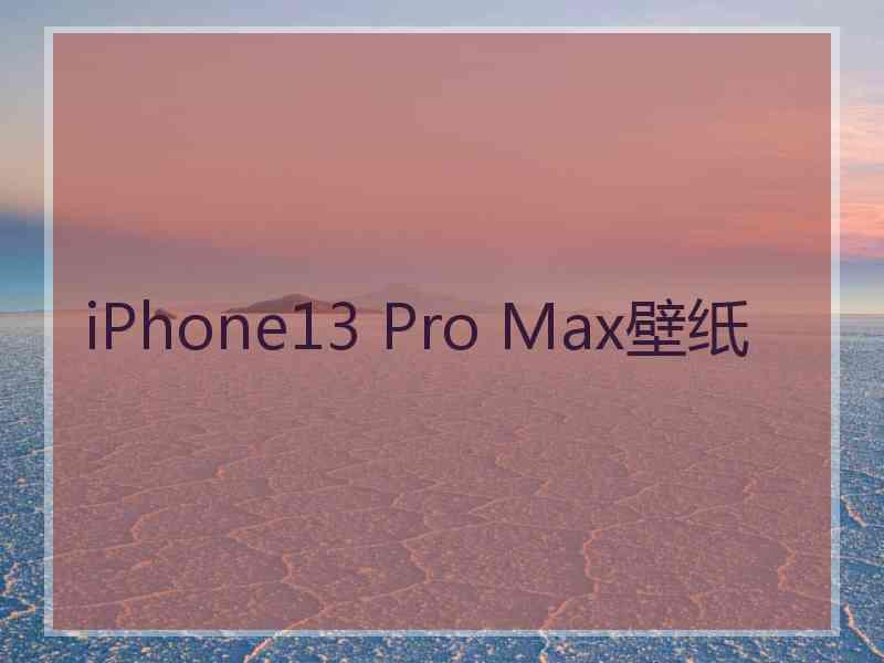 iPhone13 Pro Max壁纸