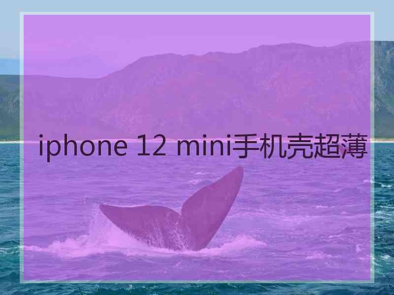 iphone 12 mini手机壳超薄