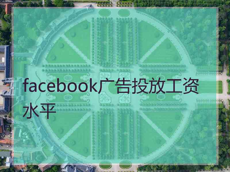 facebook广告投放工资水平