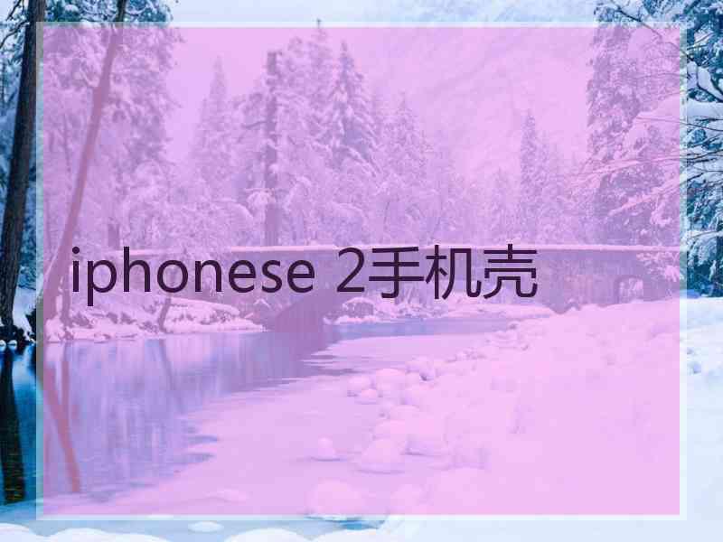 iphonese 2手机壳