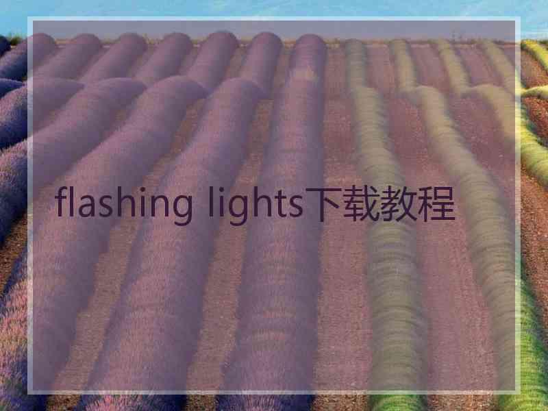 flashing lights下载教程