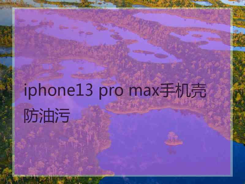 iphone13 pro max手机壳防油污