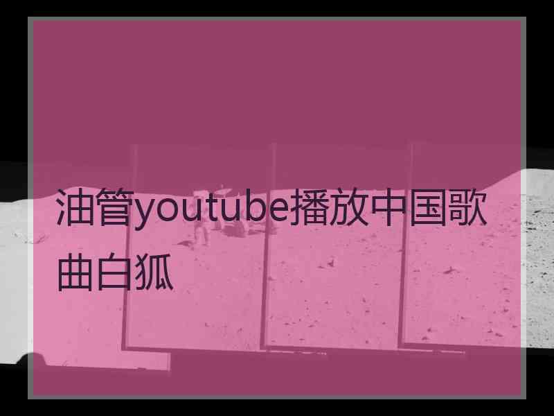 油管youtube播放中国歌曲白狐