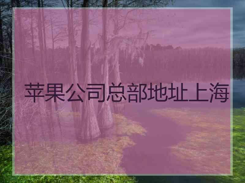 苹果公司总部地址上海