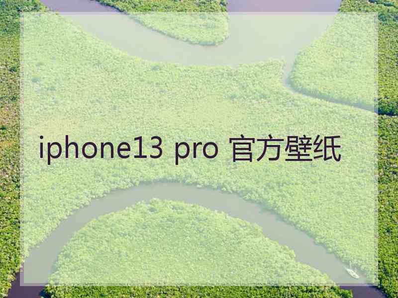 iphone13 pro 官方壁纸