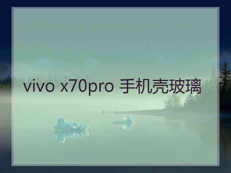 vivo x70pro 手机壳玻璃